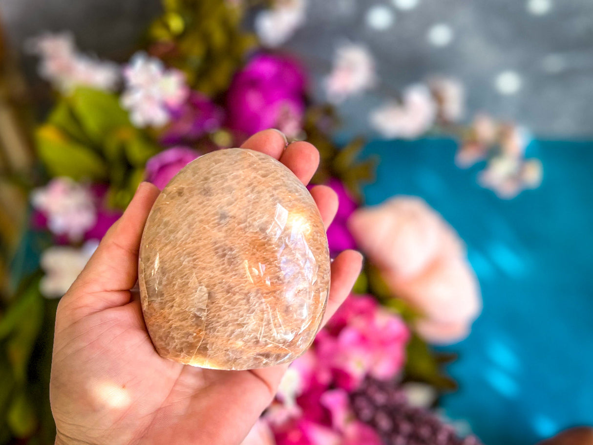 Peach Moonstone Crystal Freeform