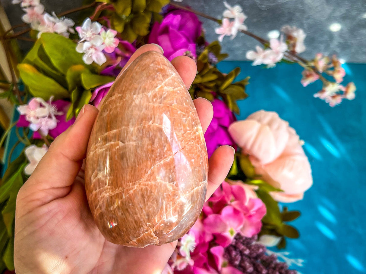 Peach Moonstone Crystal Freeform