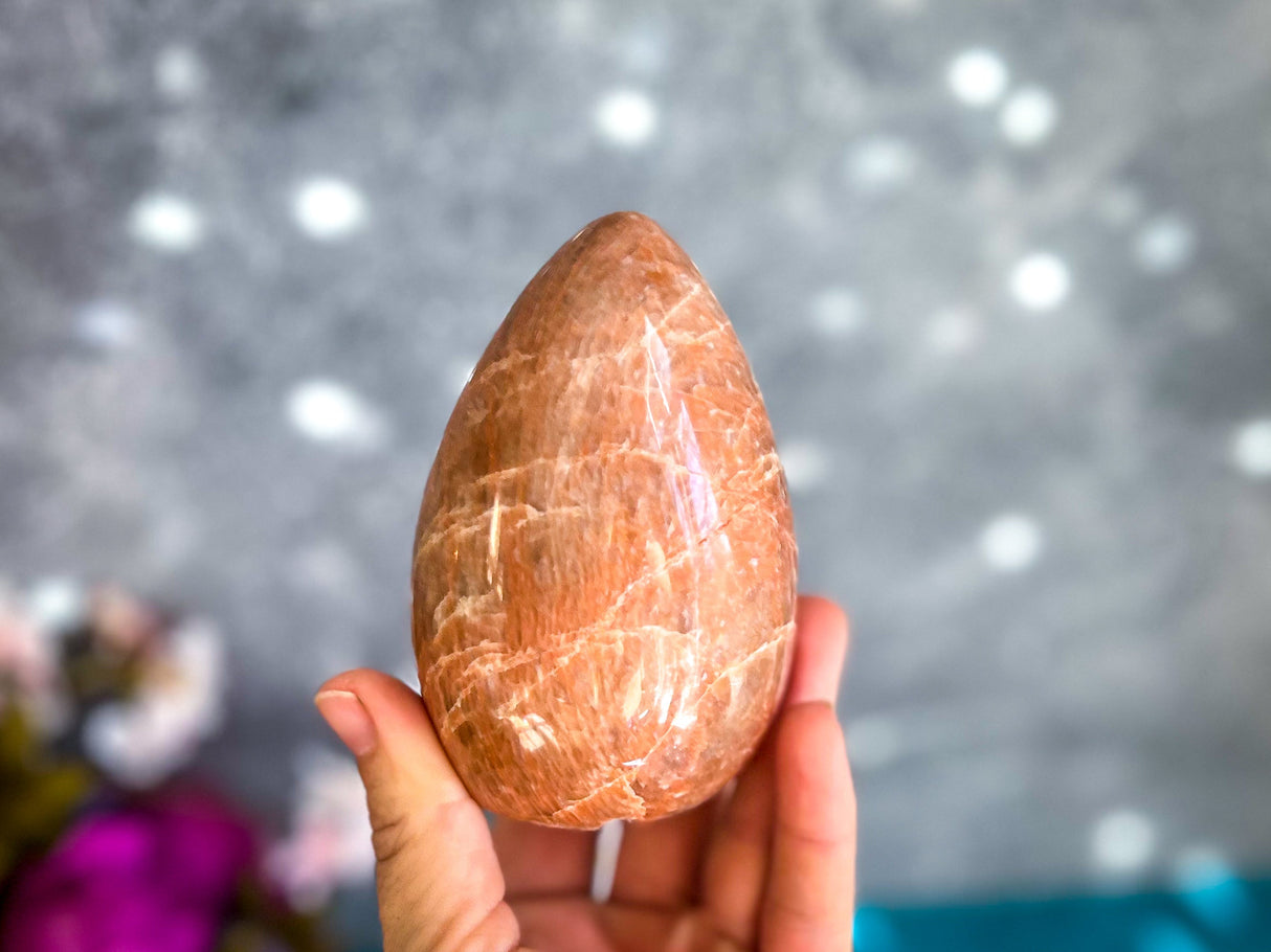 Peach Moonstone Crystal Freeform