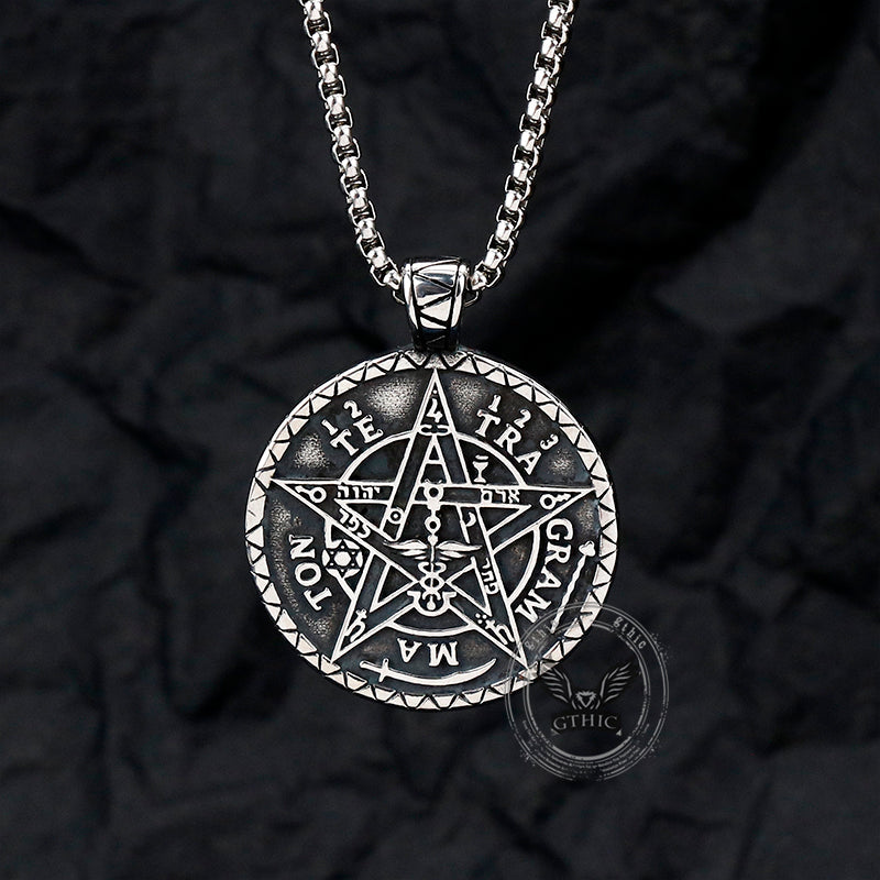Pentagram Seal of Solomon Stainless Steel Pendant