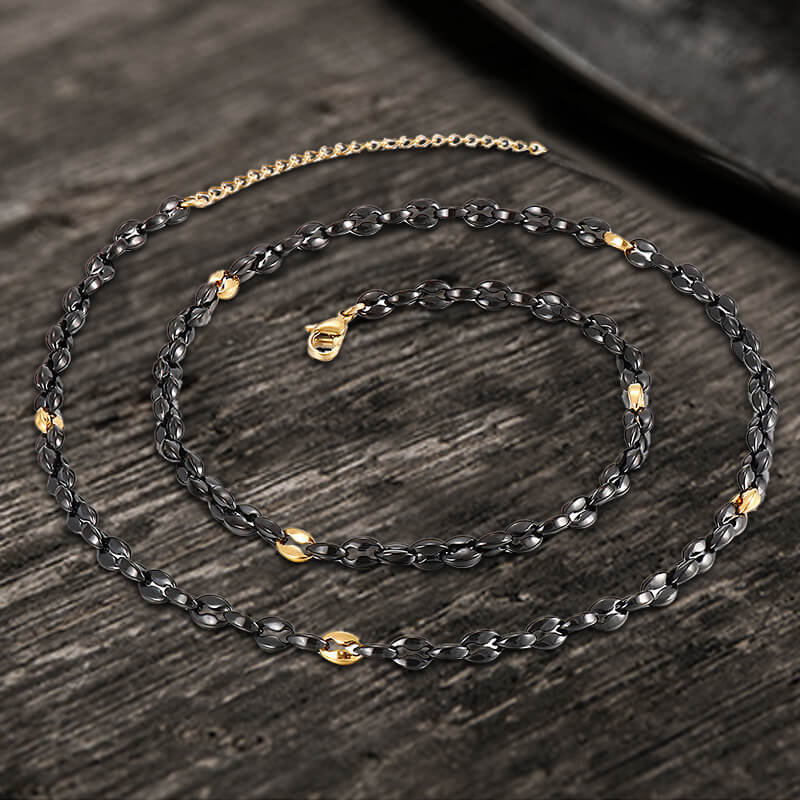 Collar de acero inoxidable con nariz de cerdo