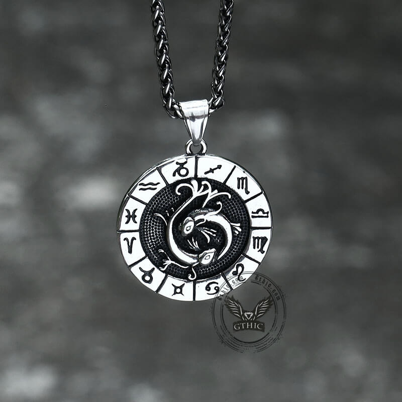 Colgante de acero inoxidable Piscis