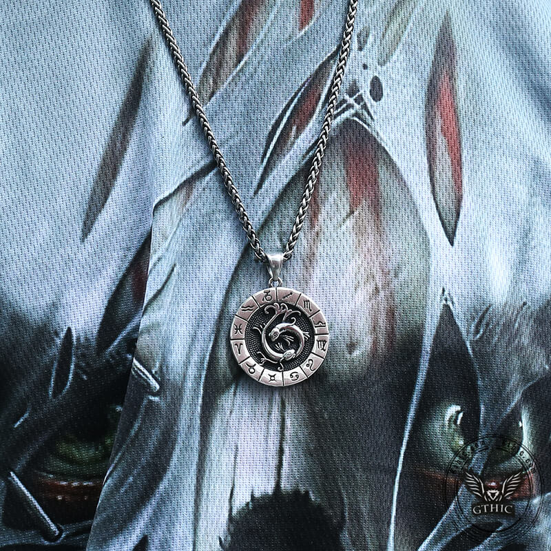 Colgante de acero inoxidable Piscis