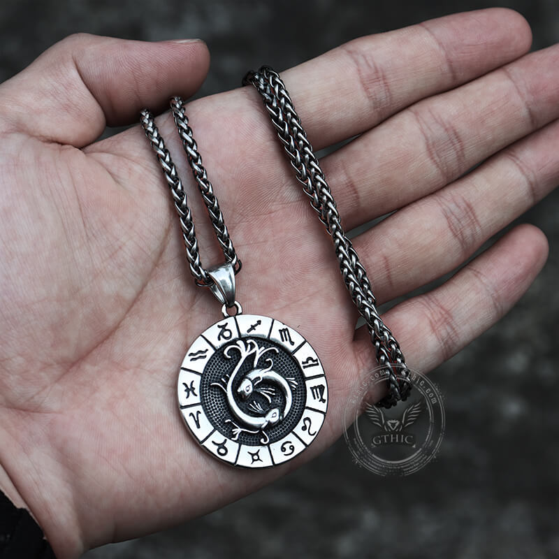 Colgante de acero inoxidable Piscis