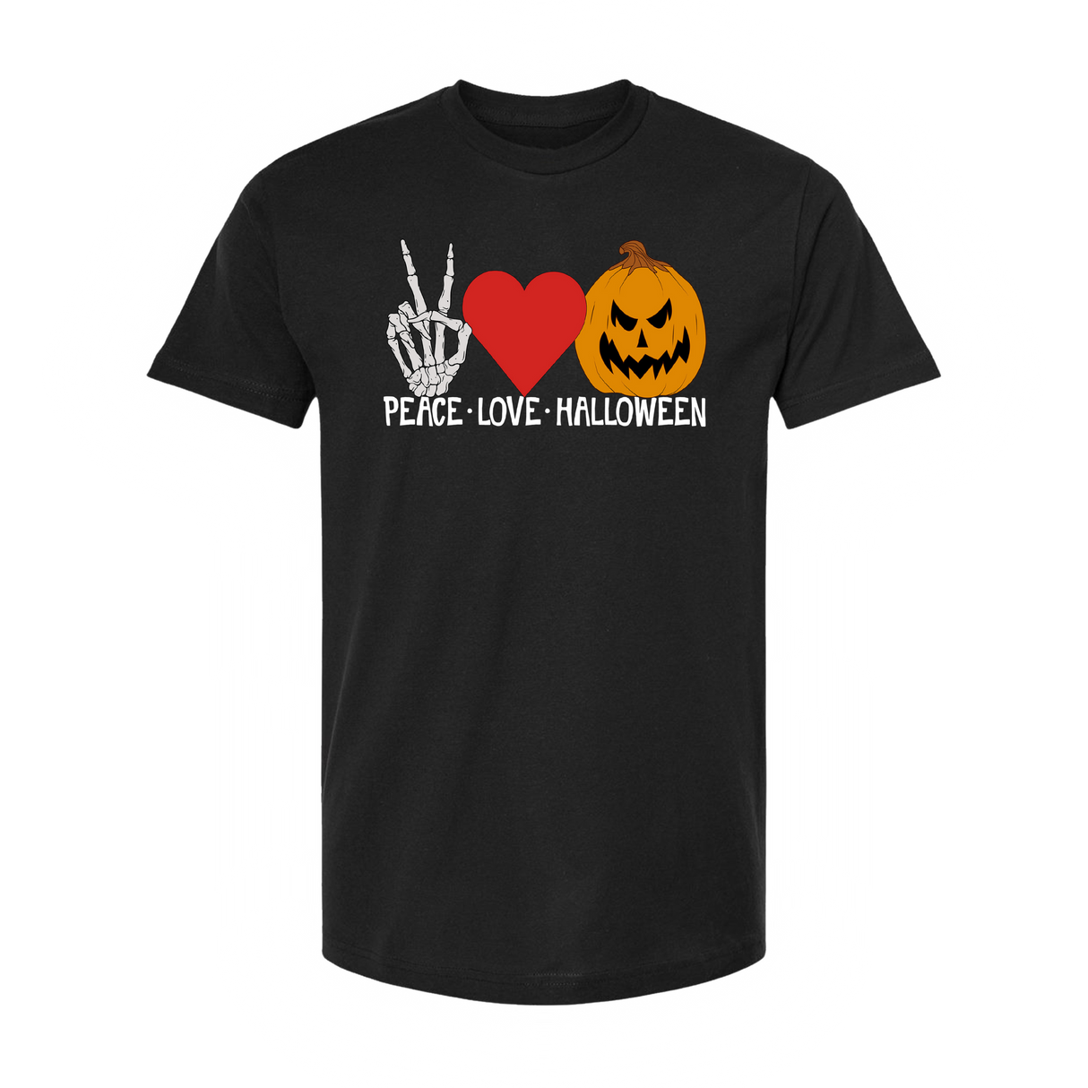 Peace Love Halloween Unisex Tee