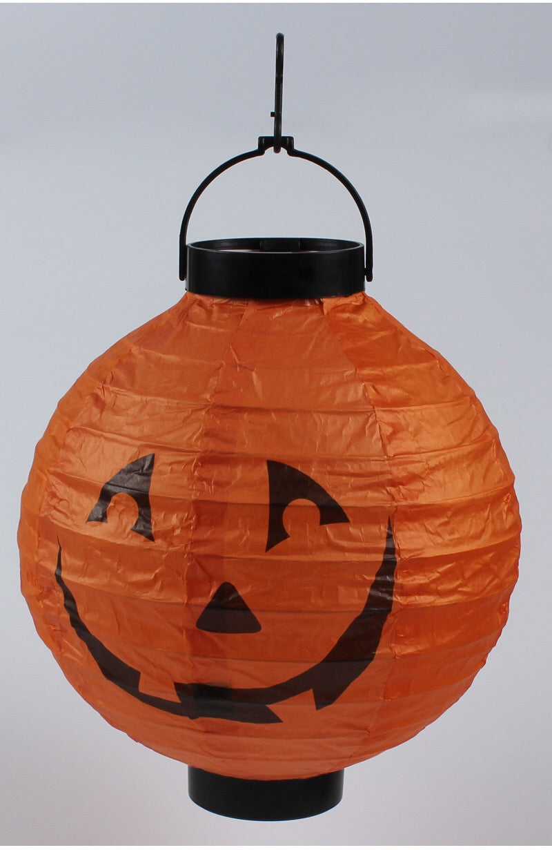 Halloween 4 pieces Set Handheld Halloween Pumpkin Paper Lantern Hanging Light-Up Pendant-2