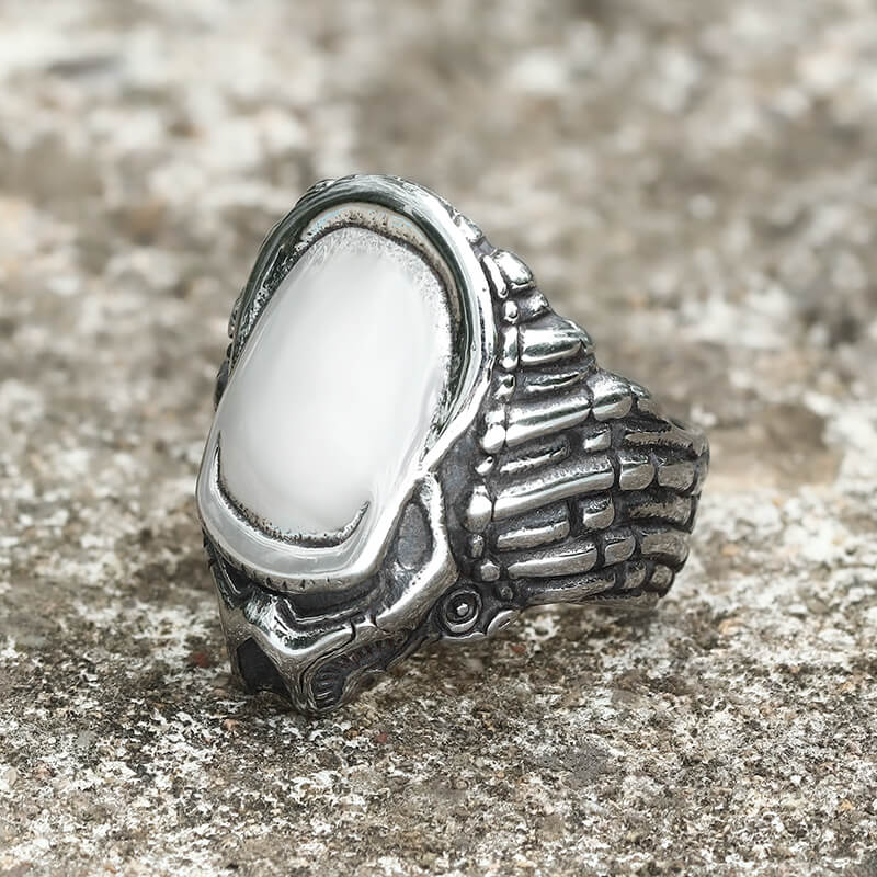 Anillo de acero inoxidable Punk Predator Elder