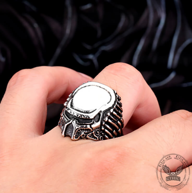 Anillo de acero inoxidable Punk Predator Elder