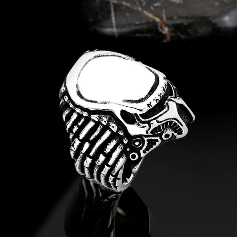 Anillo de acero inoxidable Punk Predator Elder