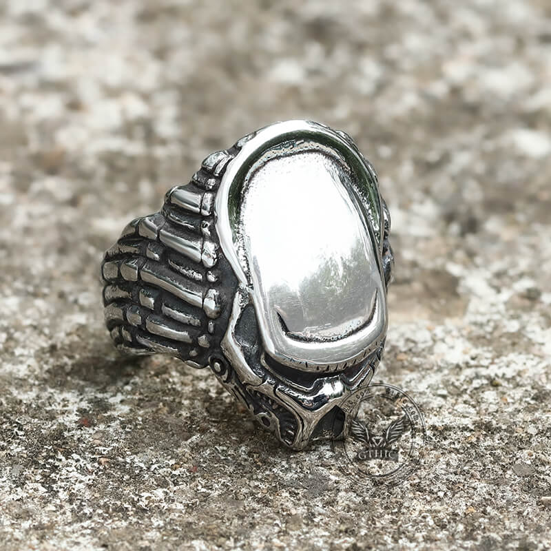 Anillo de acero inoxidable Punk Predator Elder