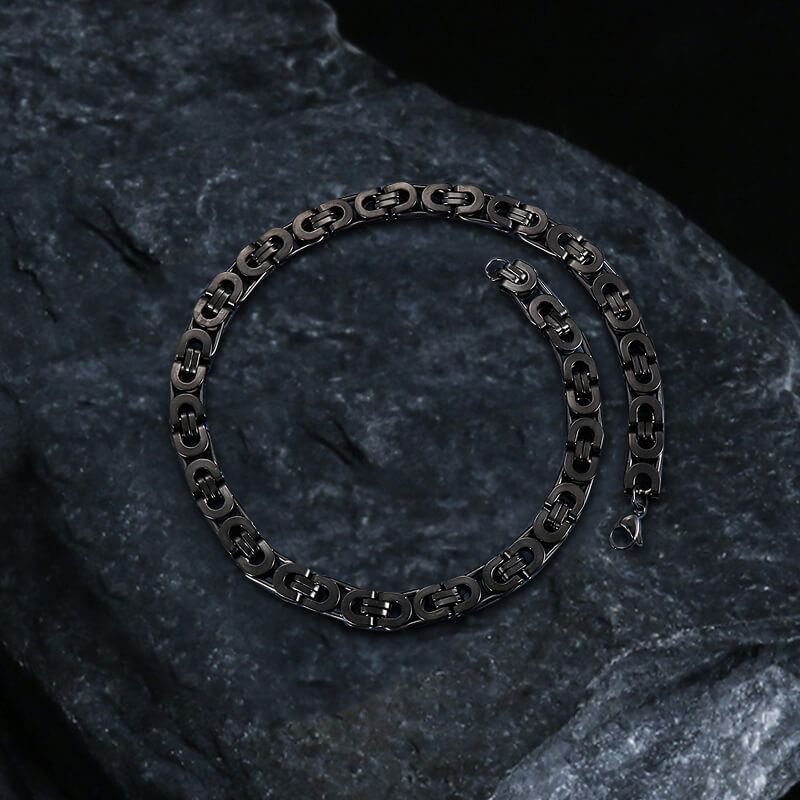 Collar de acero inoxidable estilo punk