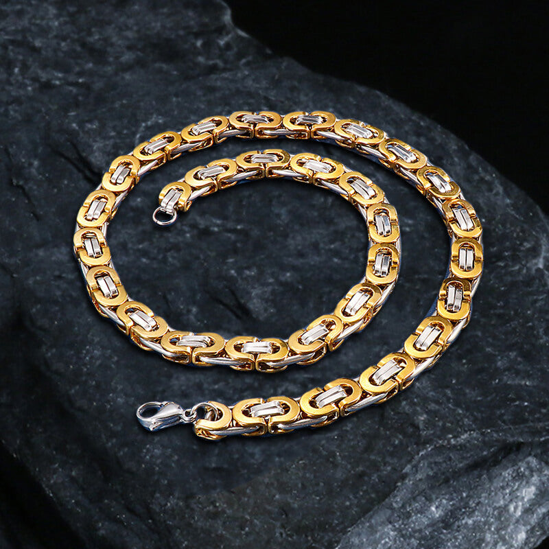 Collar de acero inoxidable estilo punk