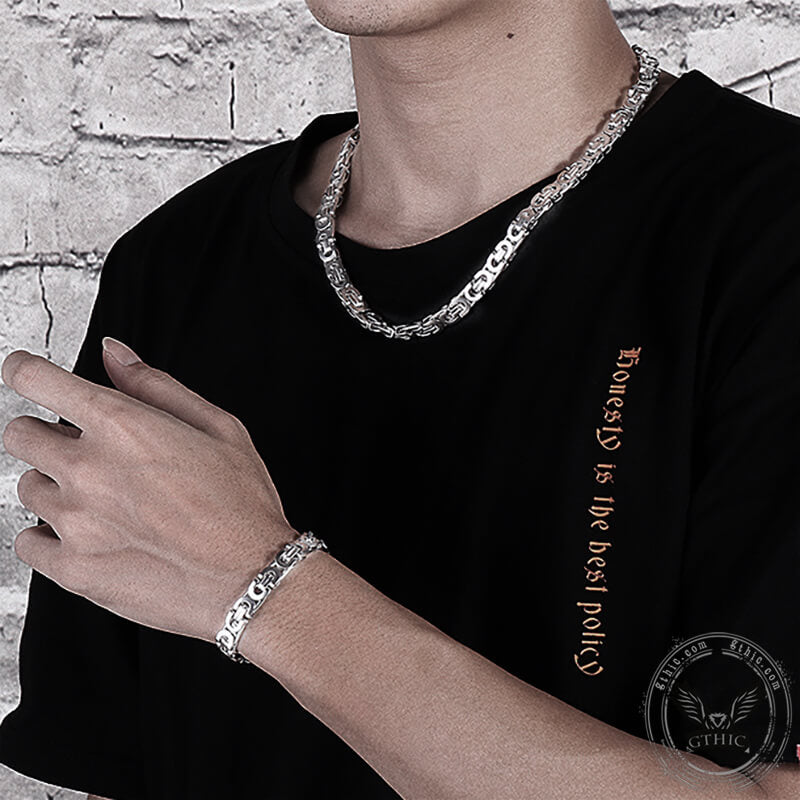 Collar de acero inoxidable estilo punk