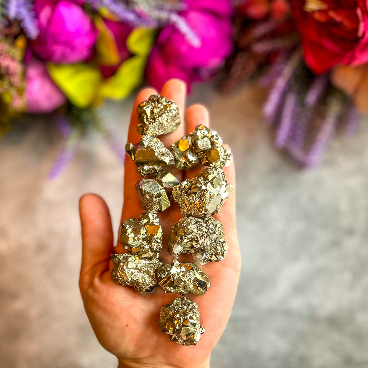 Cúmulos de pirita de Perú, especímenes de pirita en bruto