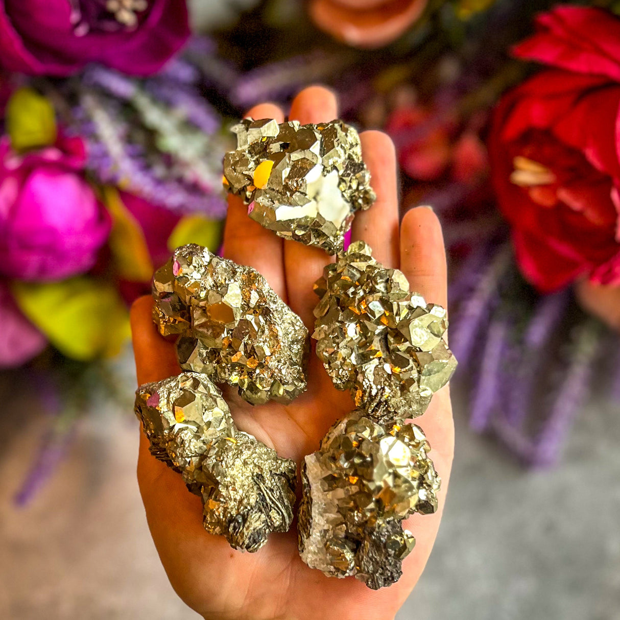 Cúmulos de pirita de Perú, especímenes de pirita en bruto