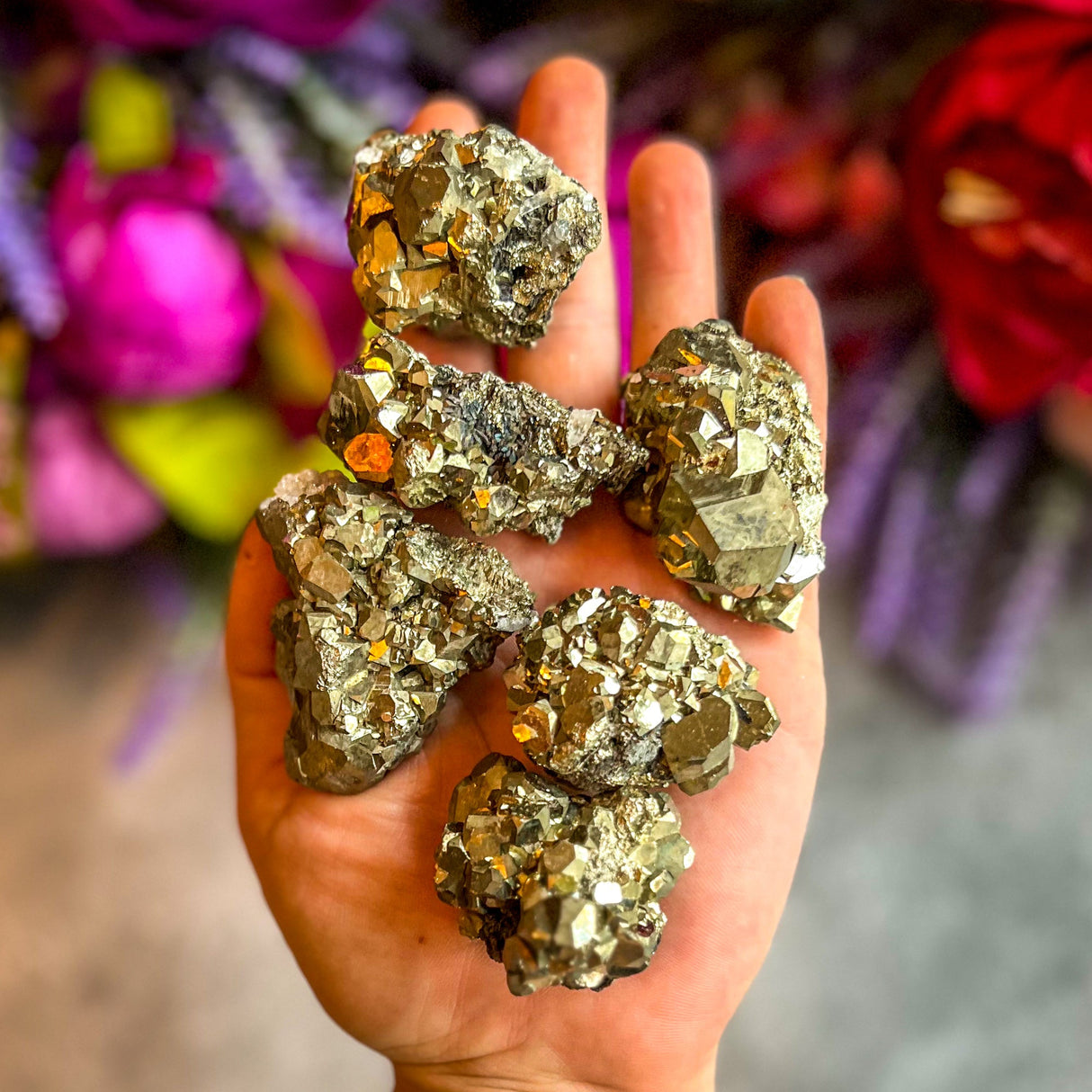 Cúmulos de pirita de Perú, especímenes de pirita en bruto