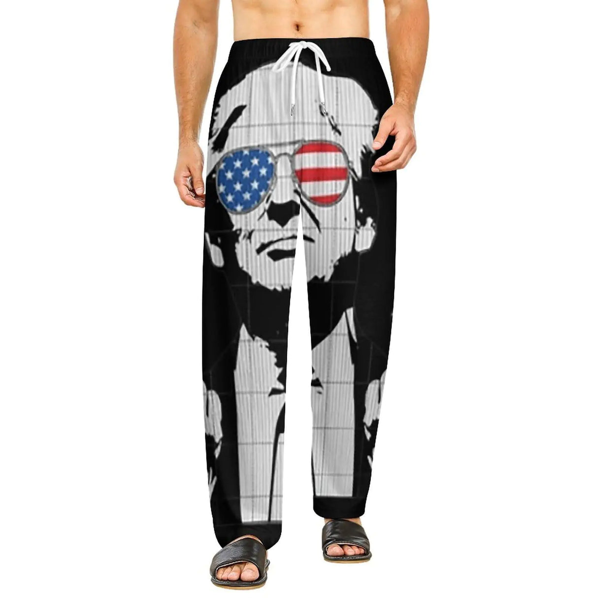 Trumps Funny Christmas Pajamas Pants for Men Casual Lightweight FUUNY Pajama Bottoms Loose Sleepwear Plus Size PJ Trousers Mens Pajama Pants - Lootquake
