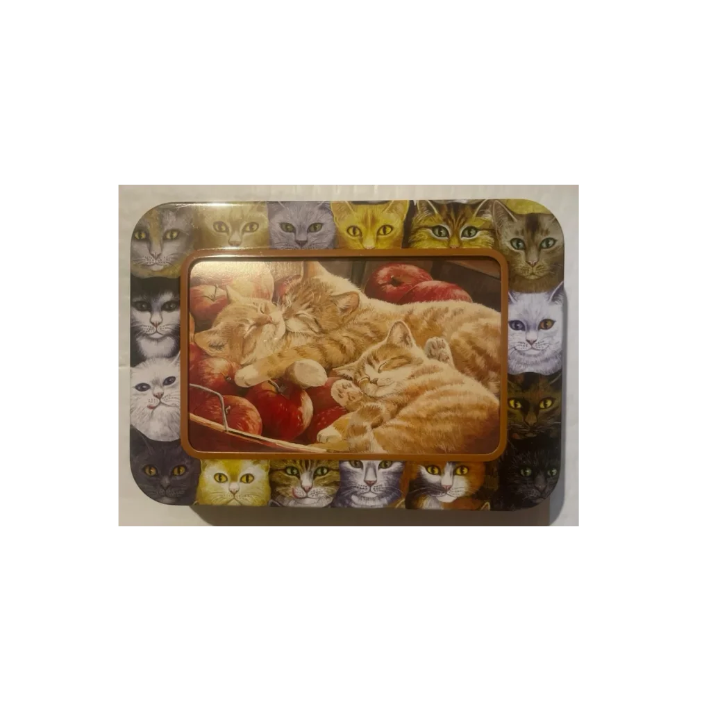 Quirky Vintage Cat Tin by Persis Clayton Wiers