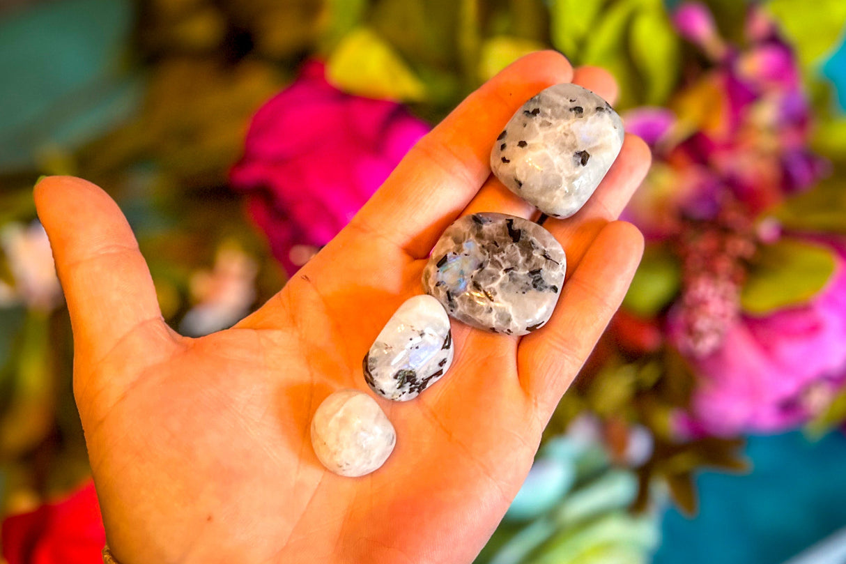 Tumbled RAINBOW Moonstone