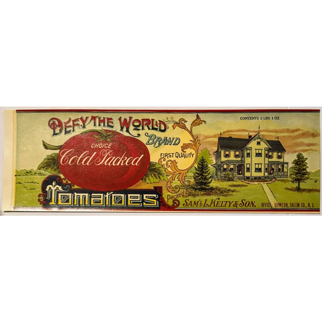 Rare 1910s Salem County Tomato Label Defies Time