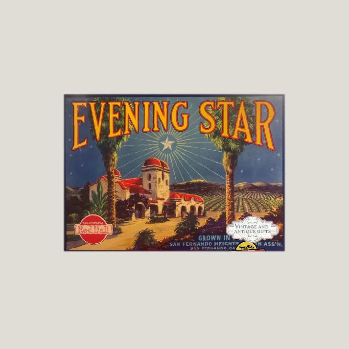 Rare 1930s Evening Star Crate Label from San Fernando Unearthed