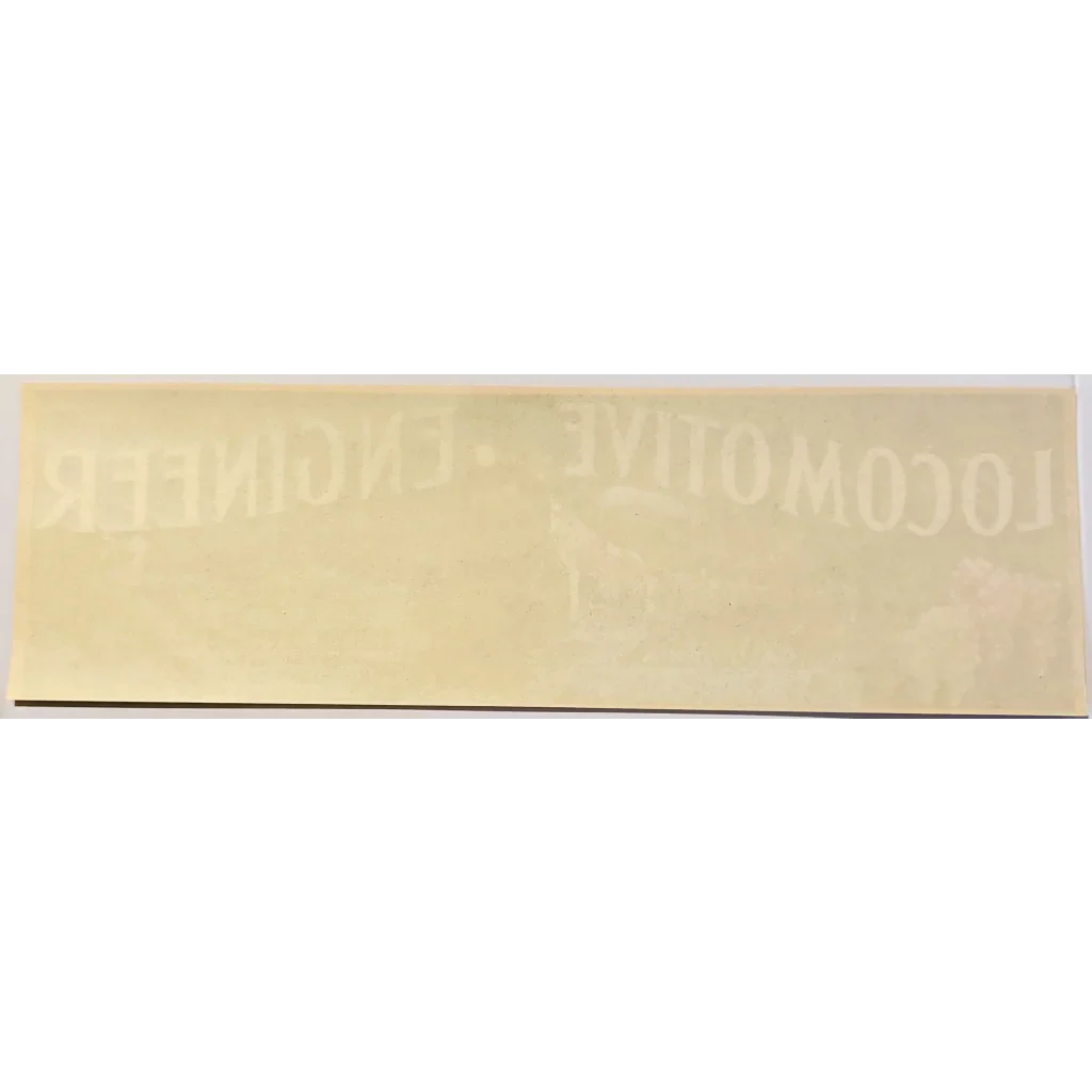Rare 1930s Locomotive Engineer Crate Label from Fresno