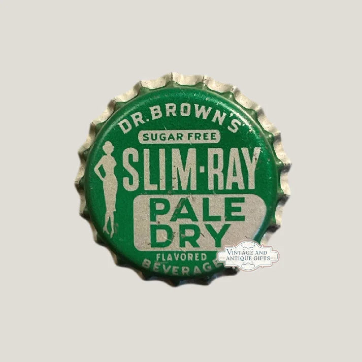 Rare 1940s Dr. Brown's Slim Ray Antique Vintage Bottle Cap