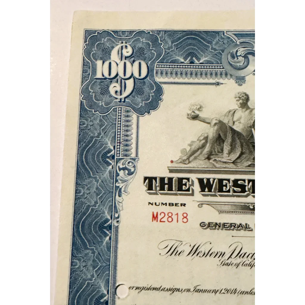 Rare 1945 Western Pacific Railroad Bond Certificate Uncovered