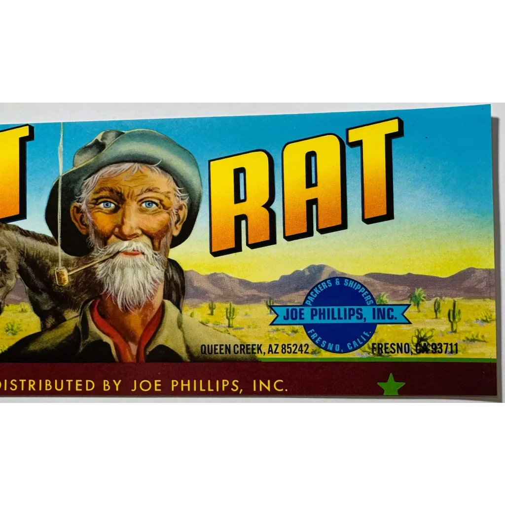 Rare 1960s Desert Rat Crate Label Unearthed from Queen Creek