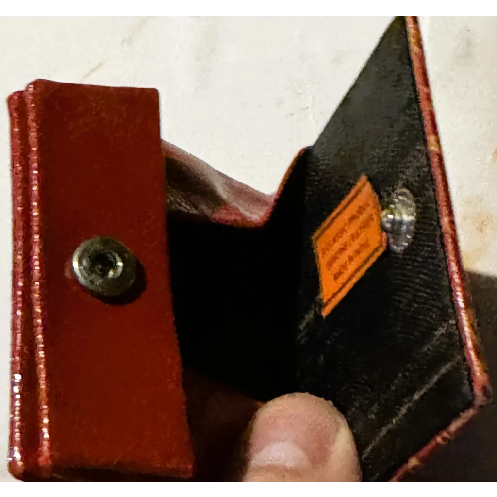 Rare 1960s Indian Leather Coin Purse Bursts with Vintage Charm