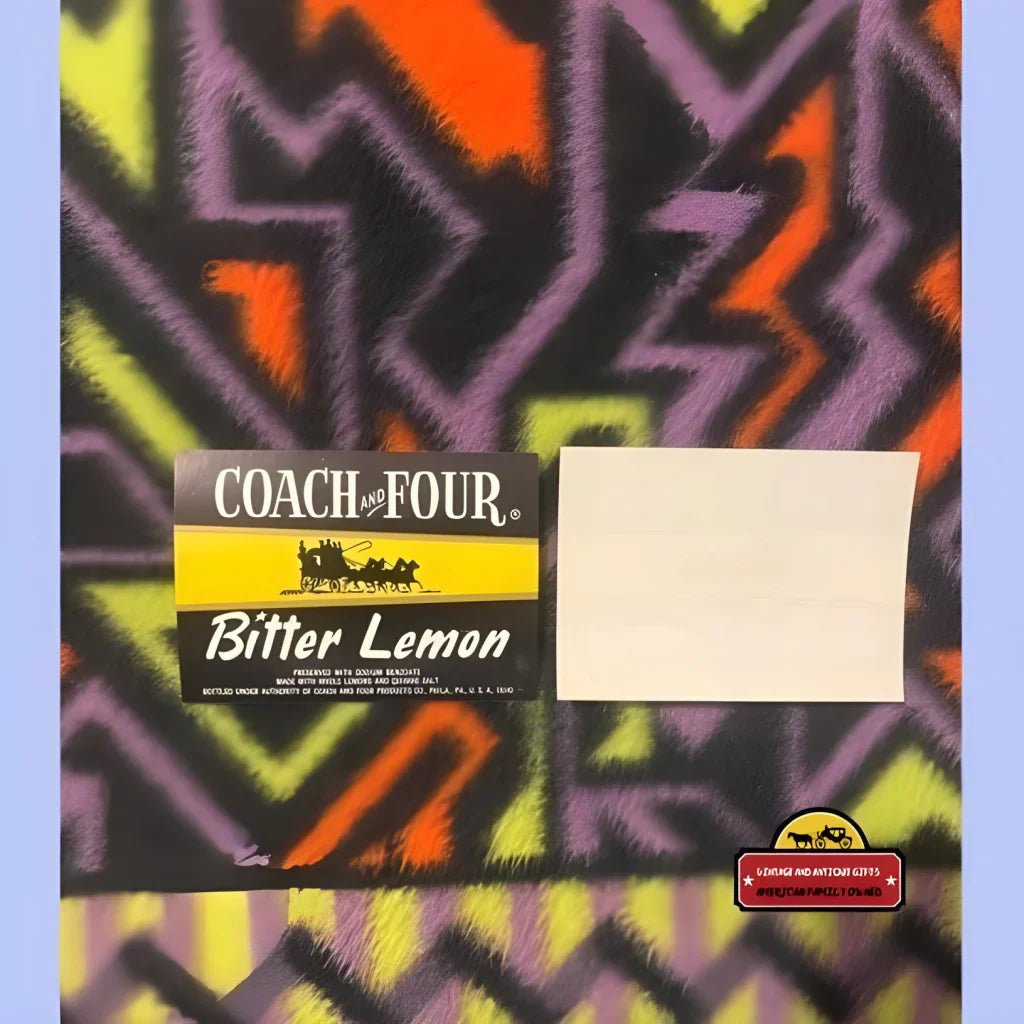 Rare 1960s Philadelphia Vintage Soda Beverage Label Stagecoach