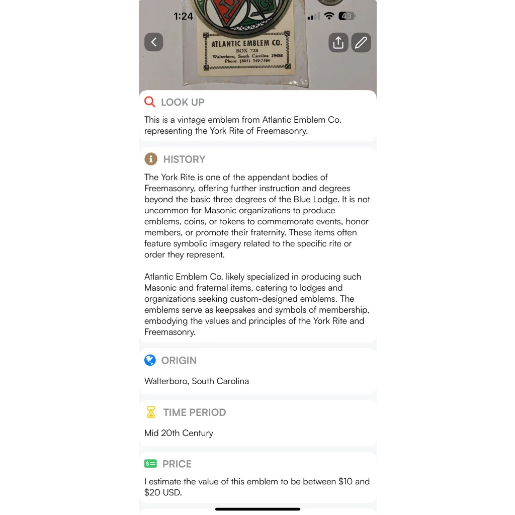 Rare 1960s York Rite Freemasonry Emblem Sticker Unleashed