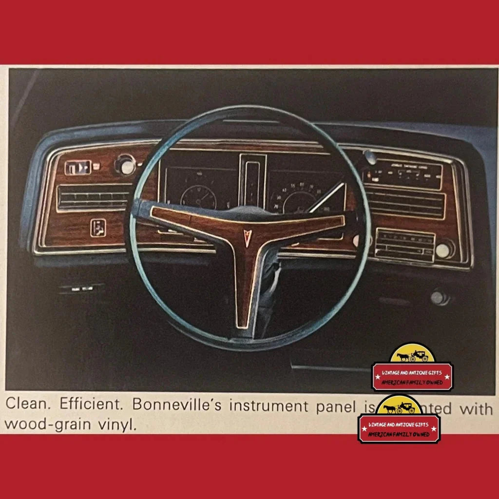 Rare 1974 Pontiac Bonneville Dealer Brochure Unearths Vintage Charm
