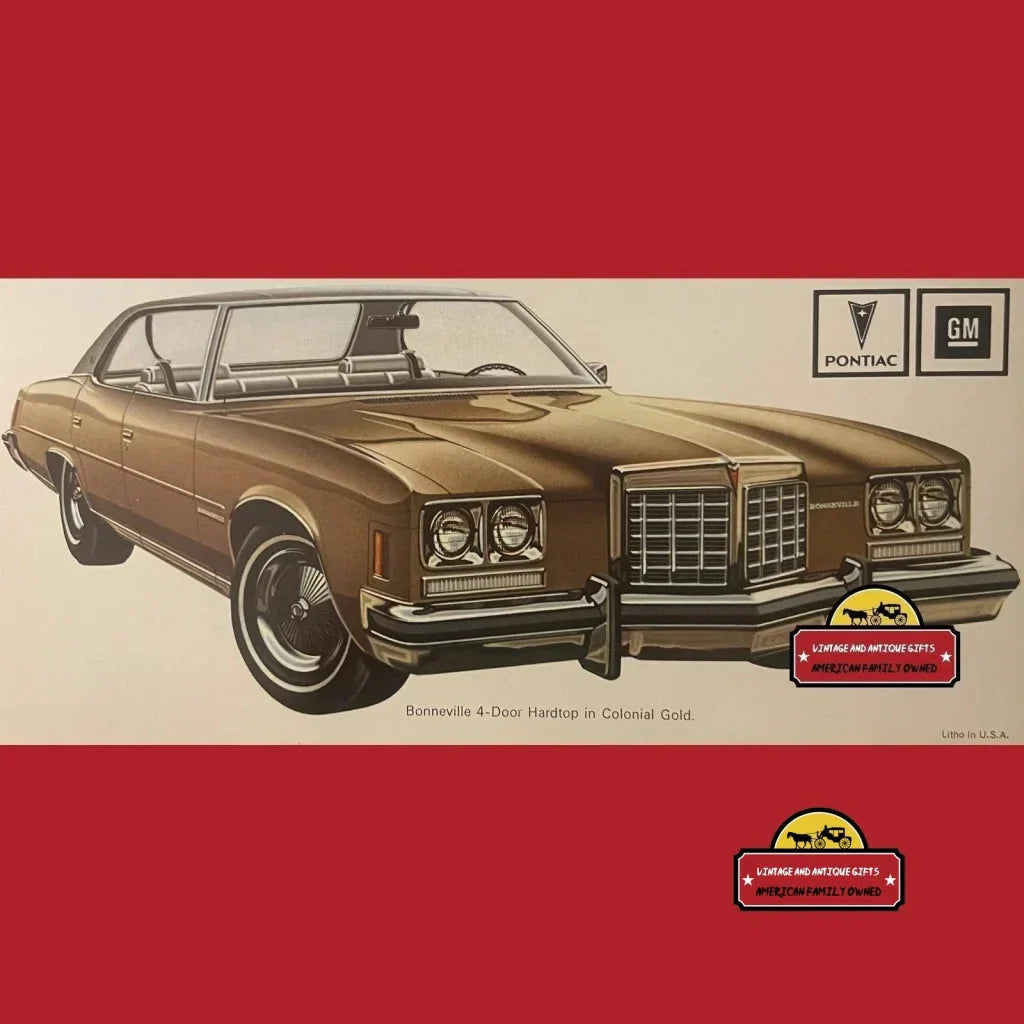 Rare 1974 Pontiac Bonneville Dealer Brochure Unearths Vintage Charm