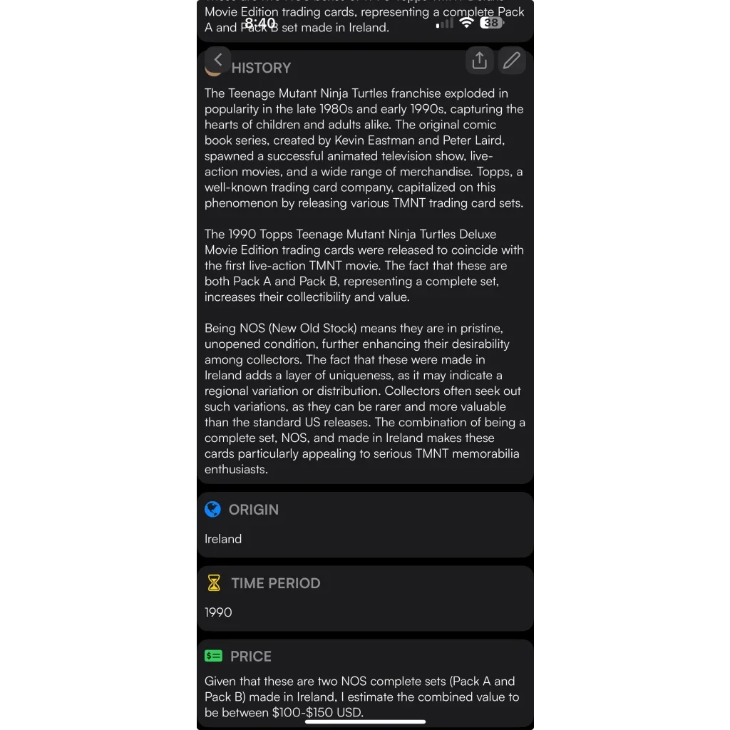 Rare 1990 TMNT Deluxe Movie Edition Card Sets Unleashed