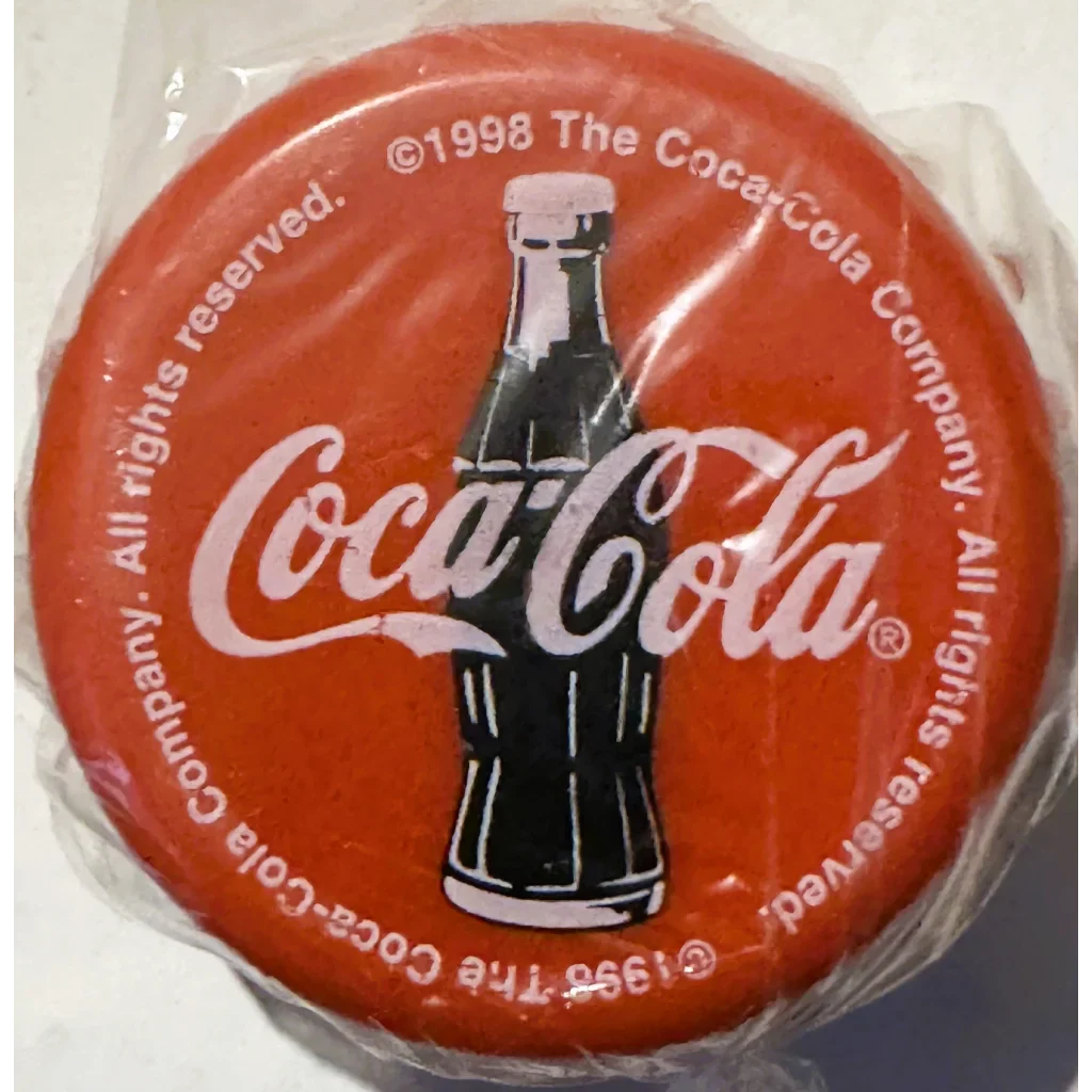 Rare 1998 Coca-Cola Yo-Yo Bottle Cap Shape Collectible Unwrapped