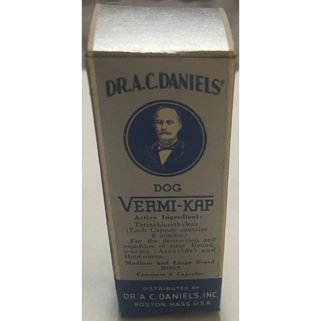 1950s Dr Daniels Dog Medicine Box Vintage Treasure Boston, MA