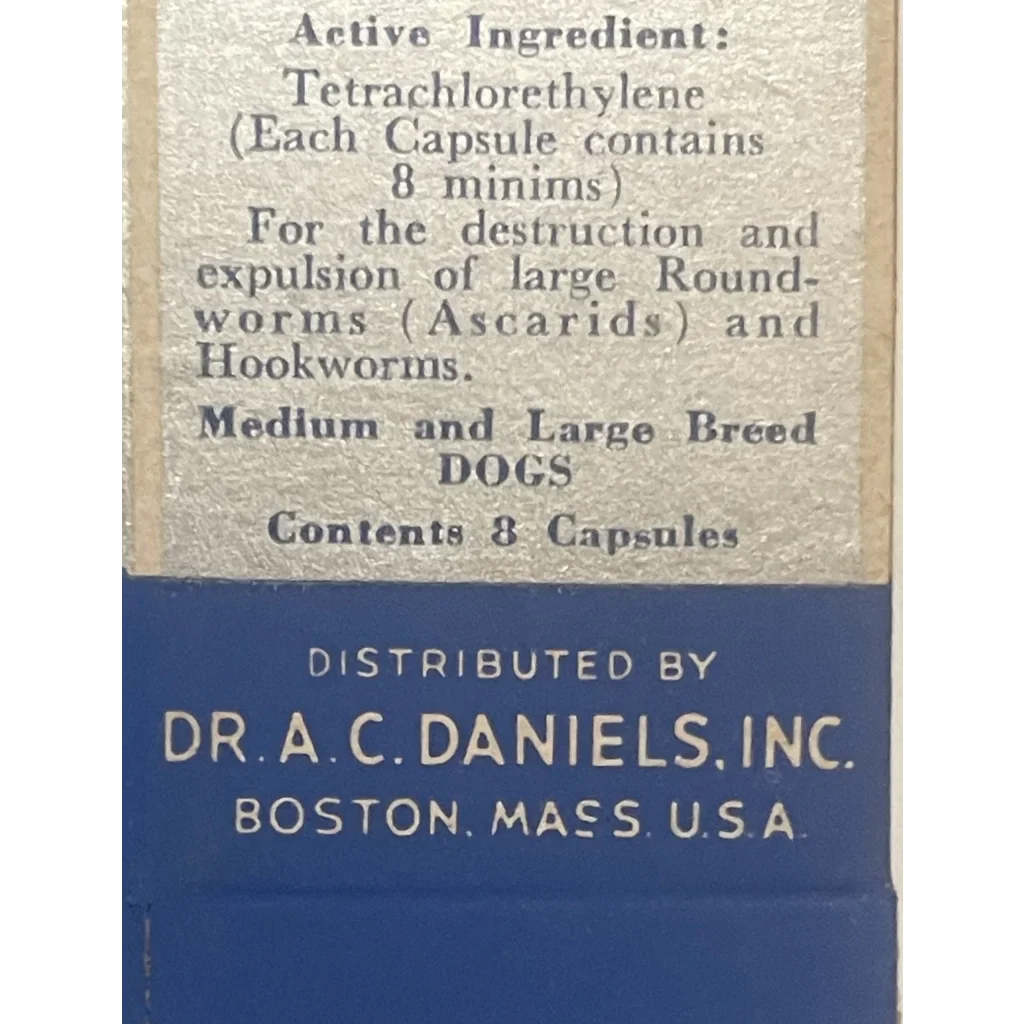 1950s Dr Daniels Dog Medicine Box Vintage Treasure Boston, MA