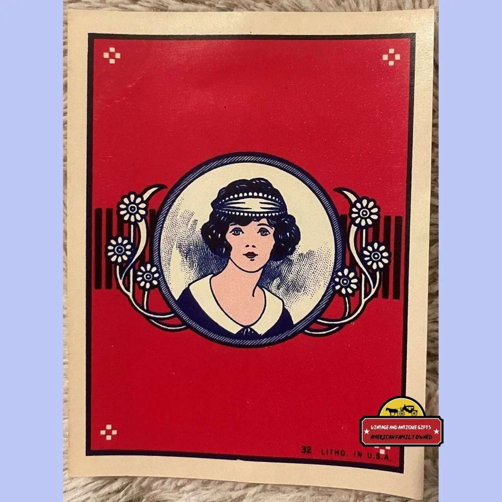 Rare Antique Vintage Maid Broom Label Unearths Early 1900s Charm