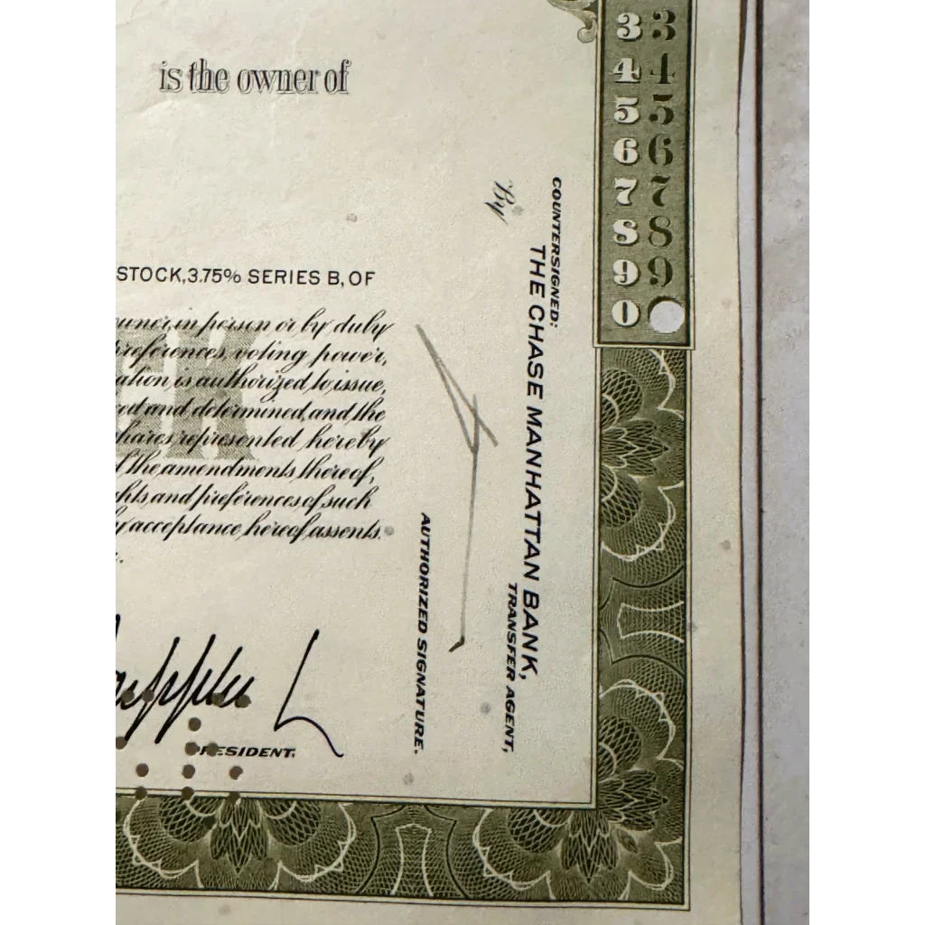 Rare Atlantic Refining Company Stock Certificate from the 1950s