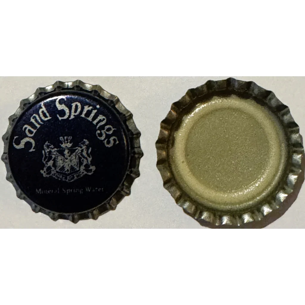 Rare Sand Springs Mineral Water Cap Treasure from the 1980s