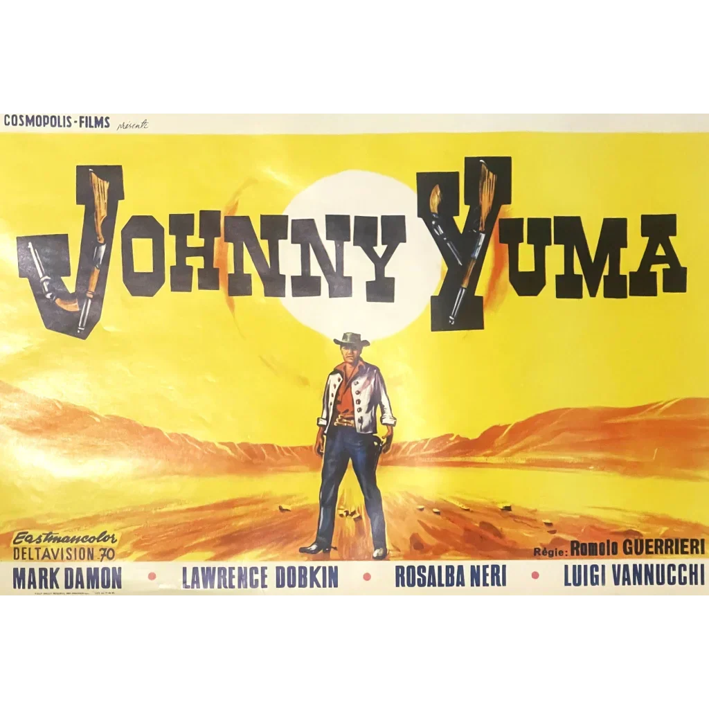 Rare Vintage Johnny Yuma Movie Poster Thrills Western Fans