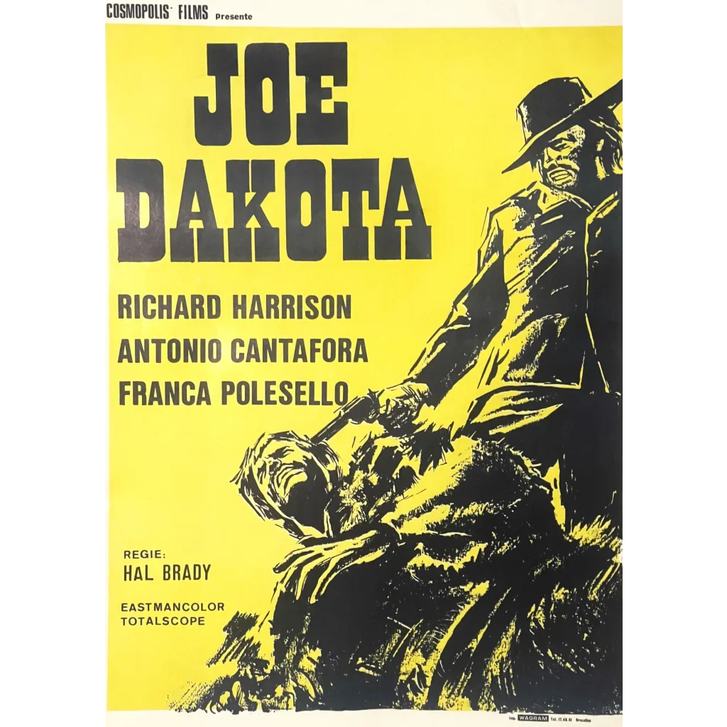 Rare Vintage Joe Dakota Movie Poster Brings Spaghetti Western Thrills
