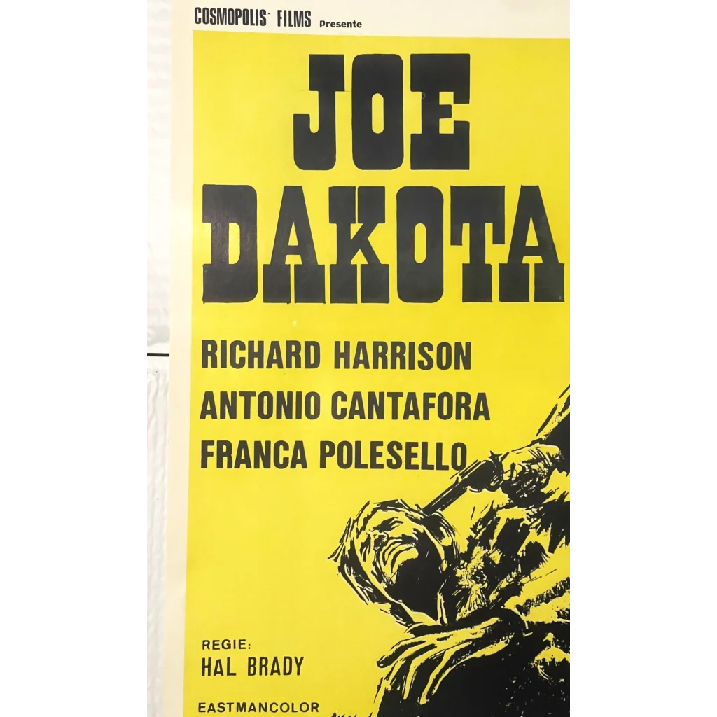 Rare Vintage Joe Dakota Movie Poster Brings Spaghetti Western Thrills