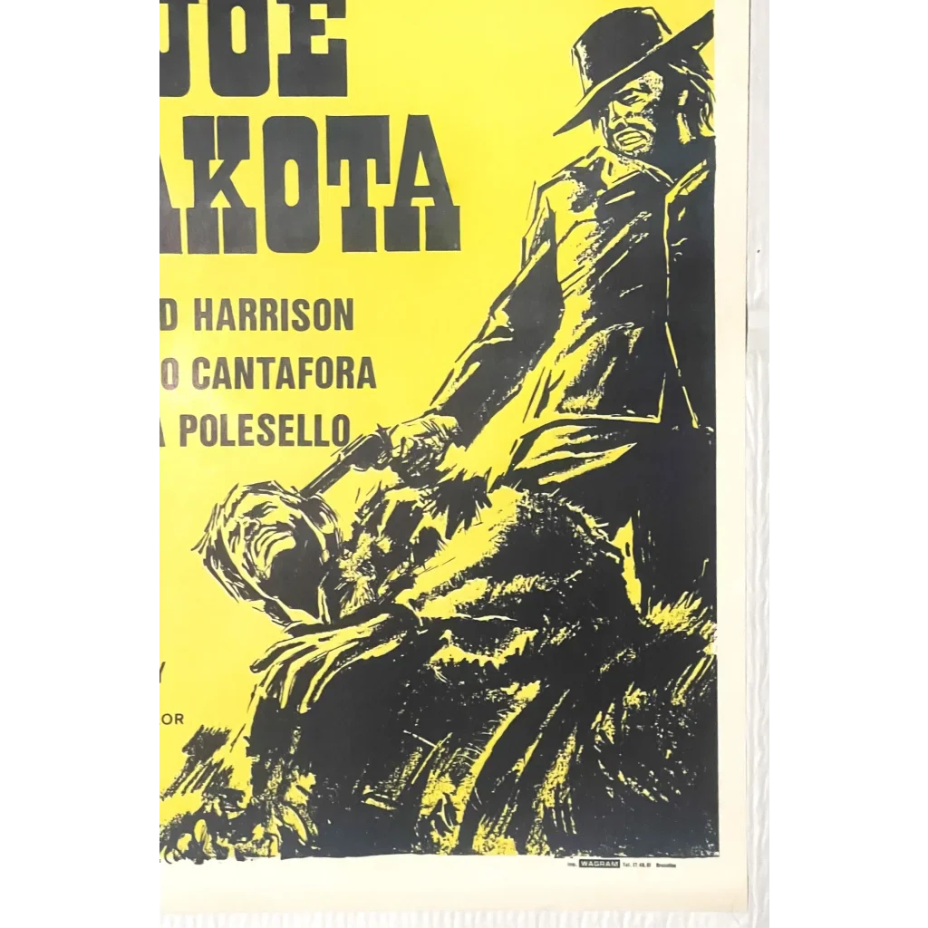 Rare Vintage Joe Dakota Movie Poster Brings Spaghetti Western Thrills