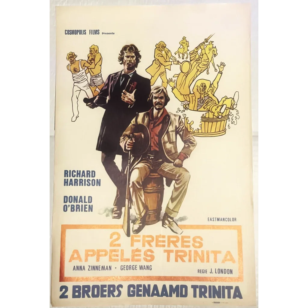 Rare 1972 Freres Appeles Trinita Belgium Movie Poster Unleashed