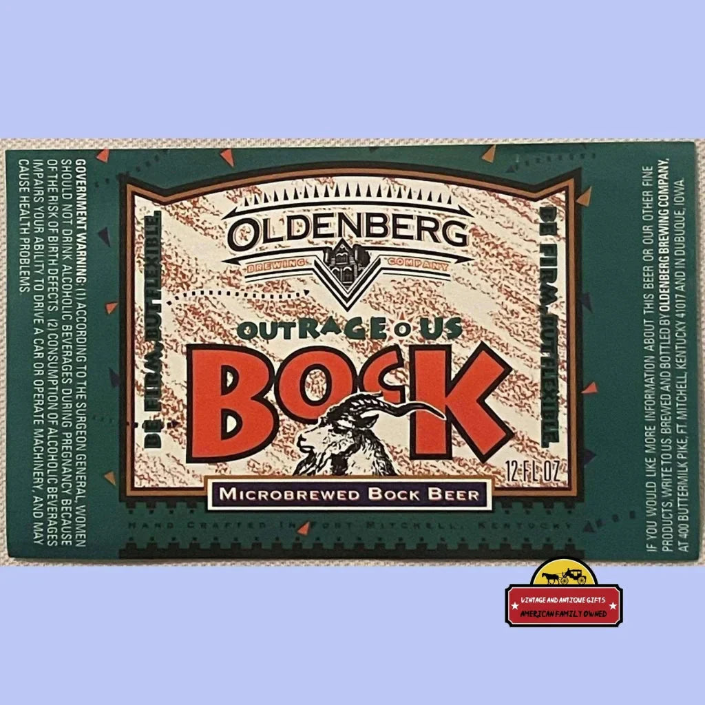 Discover the Legendary Bock Beer Label Outrage from Oldenburg