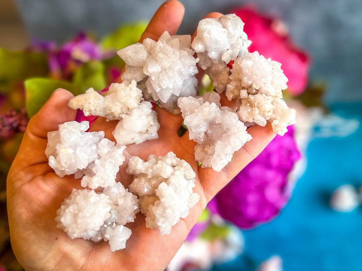 Crystallized Pink Quartz Clusters, RARE Rose Quartz Clusters from Tata Morocco