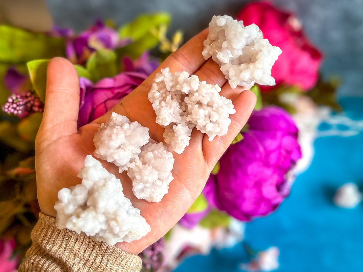 Crystallized Pink Quartz Clusters, RARE Rose Quartz Clusters from Tata Morocco