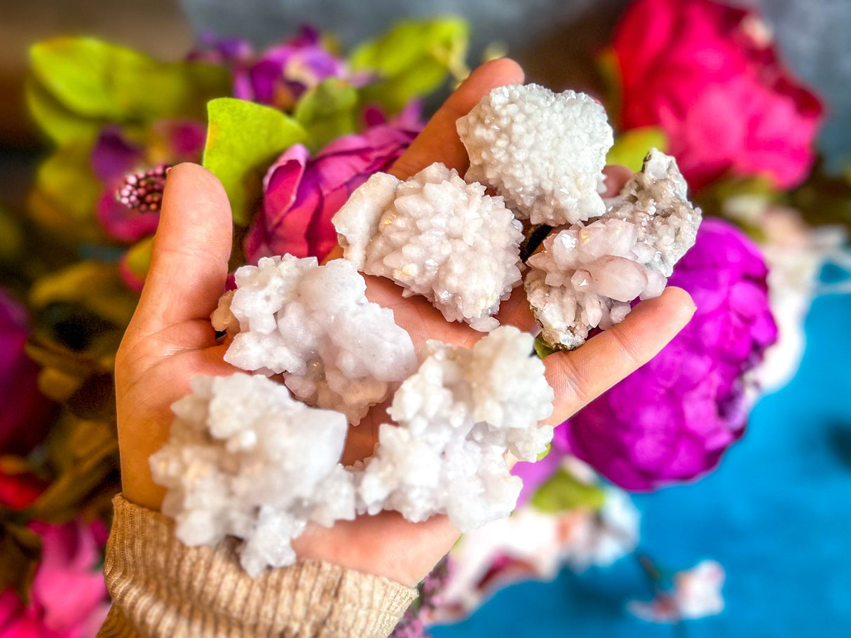 Crystallized Pink Quartz Clusters, RARE Rose Quartz Clusters from Tata Morocco